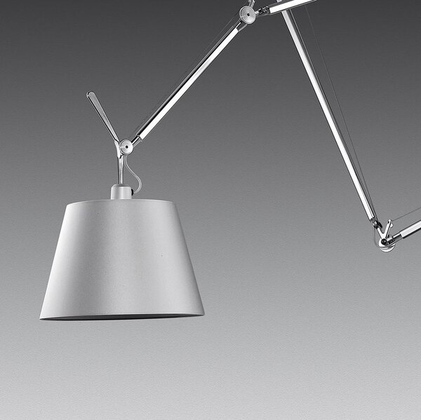 Artemide 37TOL Tolomeo decentrata, designové závěsné svítidlo, 1x12W LED E27, polohovatelná ramena, stínítka z pergamenu, průměr 36cm