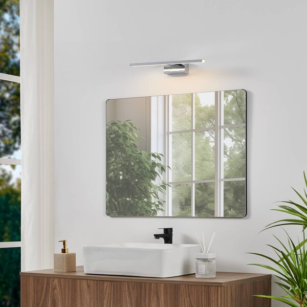 EGLO LED nástěnné světlo Conettilla, chromová, šířka 40 cm IP44, Chrom / stříbro, Koupelna, Hliník, Moderní