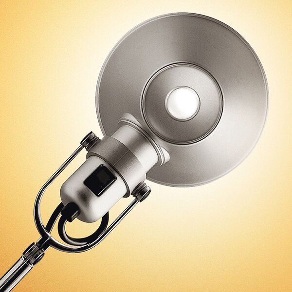 Artemide 33TOL Tolomeo Mini Tavolo, hliníková stolní lampa s vypínačem, 1x10W LED E27, 68+54cm