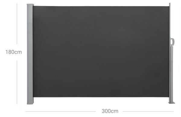 SONGMICS Boční markýza Orrine 180x300 cm šedá