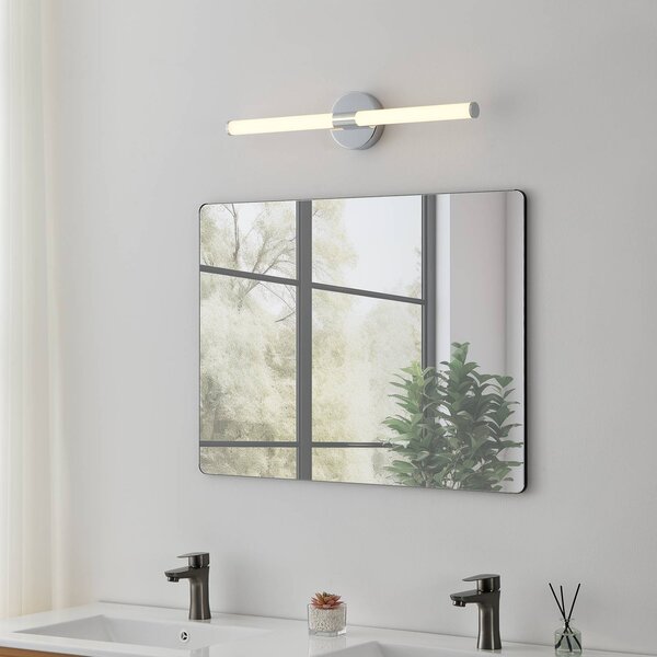 EGLO LED nástěnné světlo Ramola, chromová barva, šířka 60 cm, IP44,, Chrom / stříbro, Koupelna, kov, Moderní