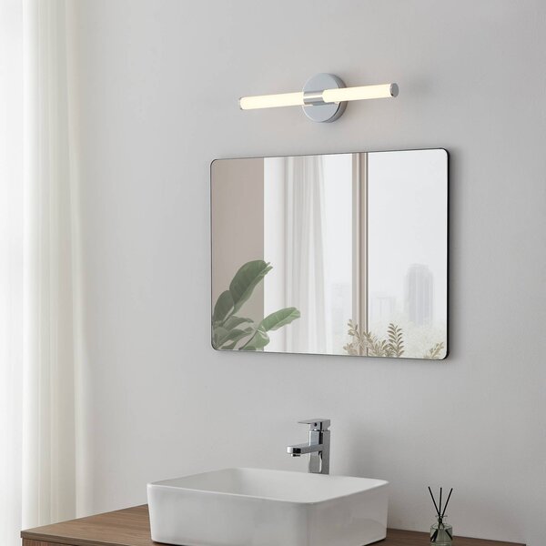 EGLO LED nástěnné světlo Ramola, chromová barva, šířka 45 cm, IP44,, Chrom / stříbro, Koupelna, kov, Moderní