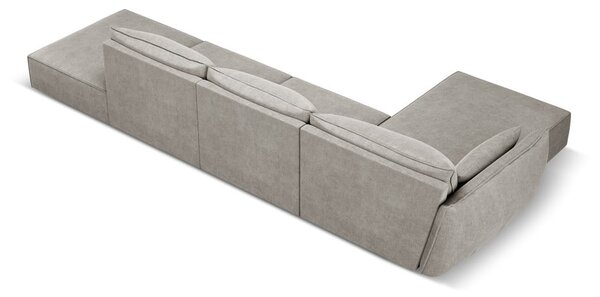 Světle šedá rohová pohovka (levý roh) Vanda – Mazzini Sofas
