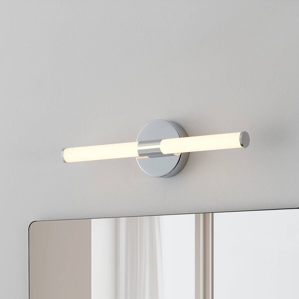 EGLO LED nástěnné světlo Ramola, chromová barva, šířka 45 cm, IP44,, Chrom / stříbro, Koupelna, kov, Moderní