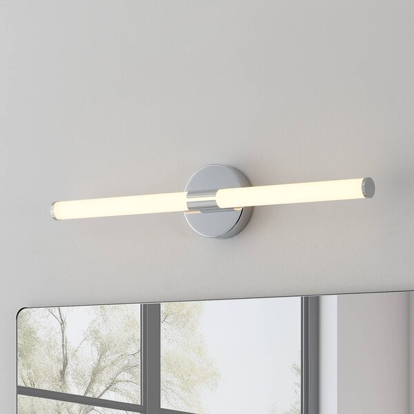 EGLO LED nástěnné světlo Ramola, chromová barva, šířka 60 cm, IP44,, Chrom / stříbro, Koupelna, kov, Moderní