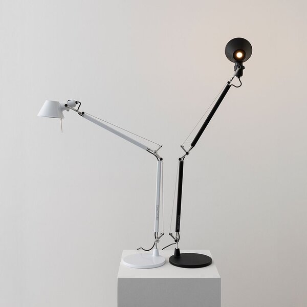 Artemide 36TOL Tolomeo Mini Tavolo, bílá stolní lampa s vypínačem, 1x10W LED E27, 68+54cm