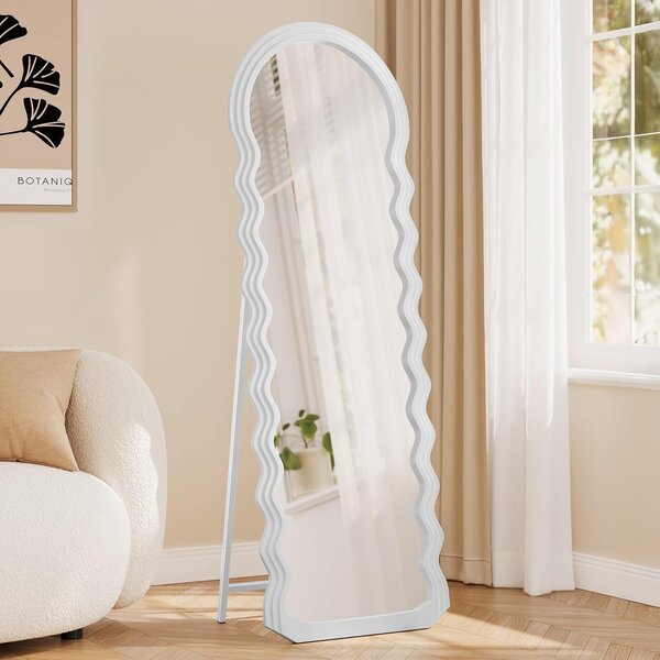 SONGMICS Volně stojící zrcadlo Standy 160 cm bílé