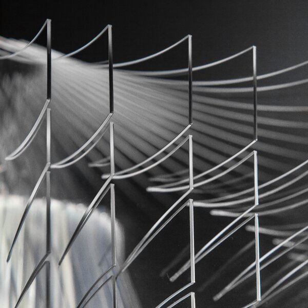 SLAMP ARISS00TRS01T00E27EU Aria S transparent, závěsný světelný objekt od Zaha Hadid, 2xE27 + 7W LED, délka 75cm
