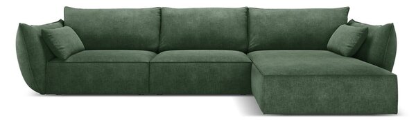 Tmavě zelená rohová pohovka (pravý roh) Vanda – Mazzini Sofas