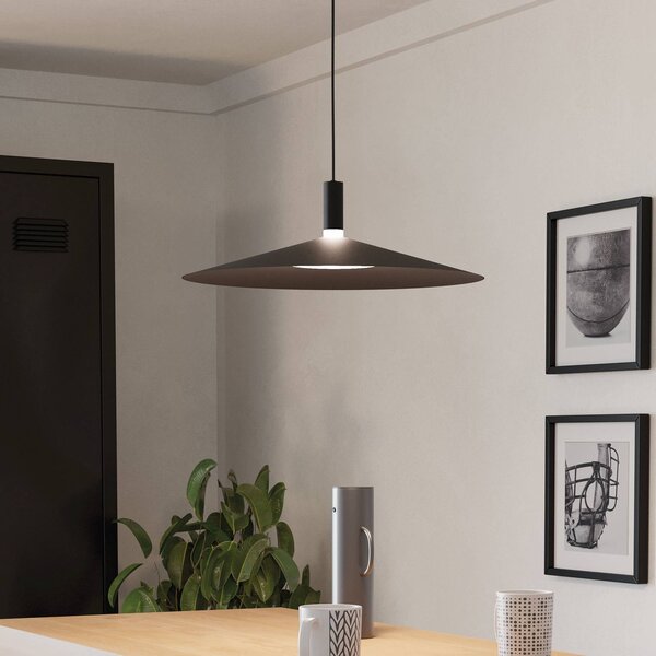 EGLO LED inteligentní závěsné světlo Conomavilla-Z, černá, Ø 45 cm RGB, stmívatelný, Černá, Obývací pokoj / jídelna, kov, Moderní