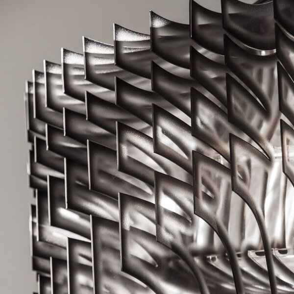 SLAMP ARISXL0BKF01T00E27EU Aria XL, černý světelný objekt od Zaha Hadid, 6x52+1x100W, délka 130cm