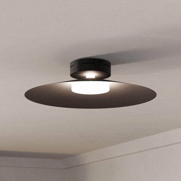 EGLO LED inteligentní stropní světlo Conomavilla-Z, černé Ø 45 cm RGB, stmívatelný, Černá, Obývací pokoj / jídelna, kov, Moderní