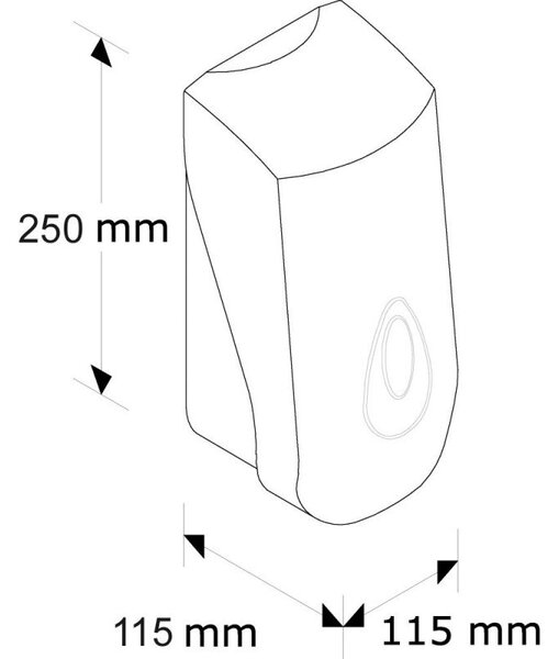 Dávkovač pěnového mýdla MERIDA TOP, 700 ml