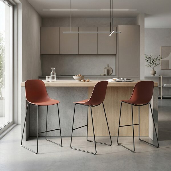 Infiniti designové barové židle Pure Loop Mono Bar Stool Large (76 cm)