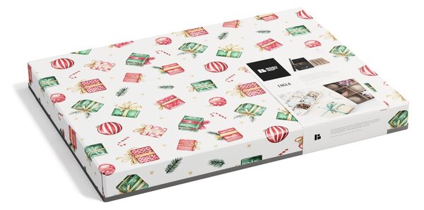 Kartonový úložný box s víkem/dekorativní 37x50x15 cm Engla Christmas Storage – Bigso