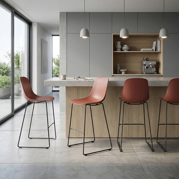 Infiniti designové barové židle Pure Loop Mono Bar Stool Large (76 cm)