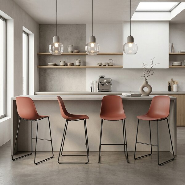 Infiniti designové barové židle Pure Loop Mono Bar Stool Large (76 cm)