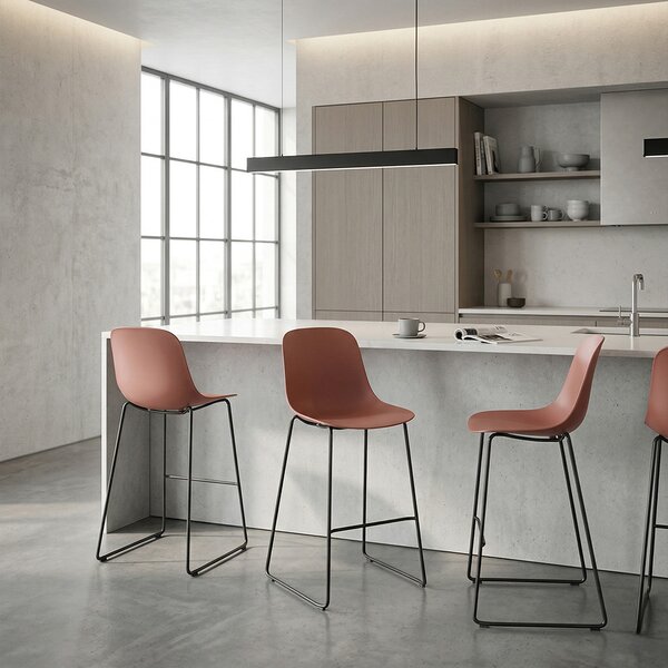Infiniti designové barové židle Pure Loop Mono Bar Stool Large (76 cm)