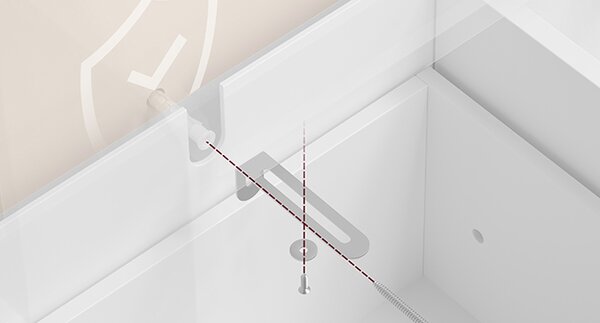 SONGMICS Koupelnová skříňka Vasagle Toly 100 cm s nabíjecí stanicí bílá