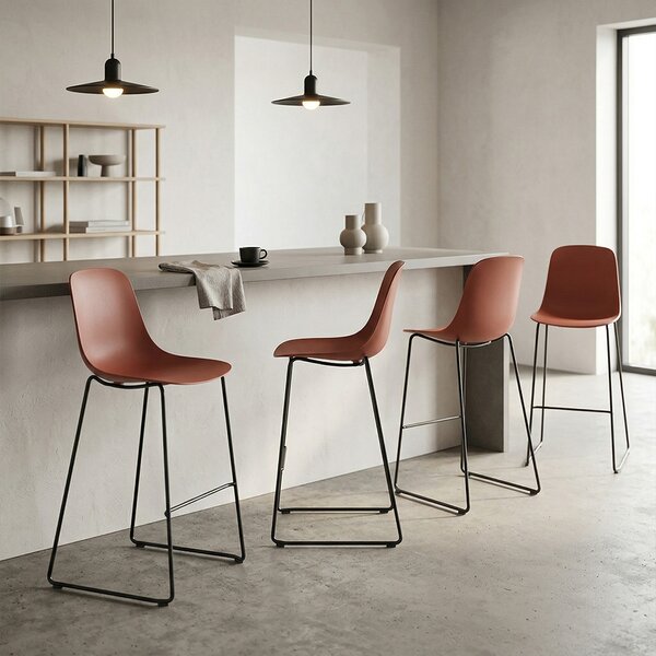 Infiniti designové barové židle Pure Loop Mono Bar Stool Large (76 cm)