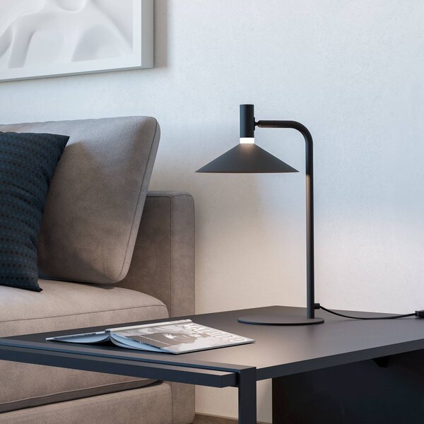 EGLO LED inteligentní stolní lampa Conomavilla-Z černá výška 45 cm RGB, stmívatelný, Černá, Obývací pokoj / jídelna, kov, Moderní