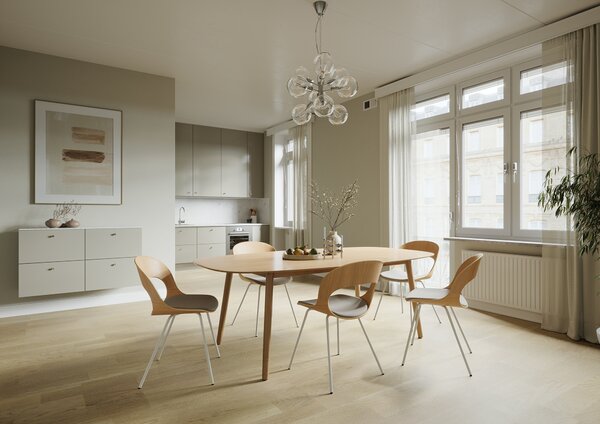 LD SEATING - Židle LOTUS LT-02-H-2 s čalouněným sedákem