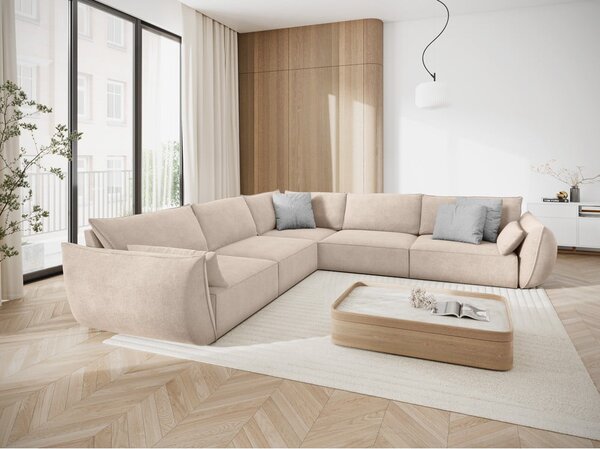 Béžová rohová pohovka (variabilní) Vanda – Mazzini Sofas