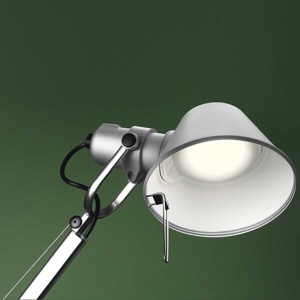 Artemide 26TOL Tolomeo Tavolo LED, hliníková stolní lampa se stmívačem, 8W LED 3000K, 78+64cm
