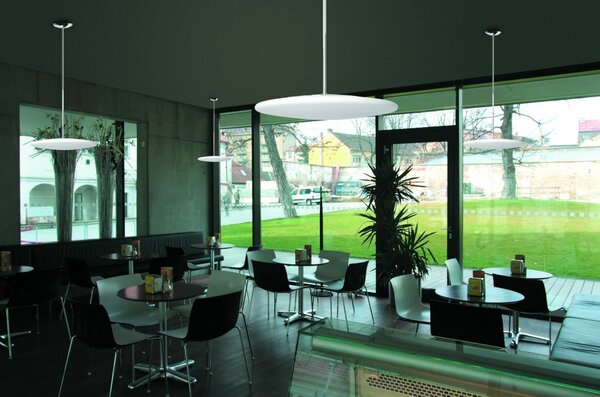 Lucis Závěsné LED svítidlo RONDO ⌀450mm Barva: Bílá, Teplota světla: 3000K - teplá bílá, Stmívání, řízení: ON/OFF (bez stmívání)