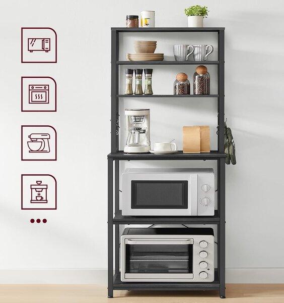 SONGMICS Kuchyňský regál Vasagle Vogues 60 cm černý