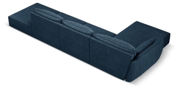 Tmavě modrá rohová pohovka (levý roh) Vanda – Mazzini Sofas