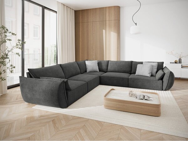 Šedá rohová pohovka (variabilní) Vanda – Mazzini Sofas