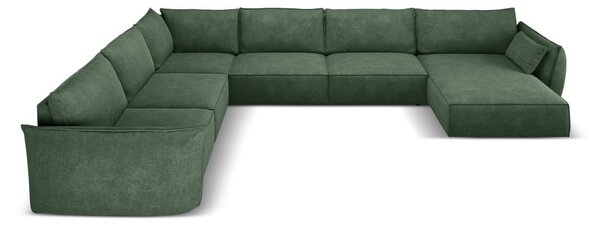 Tmavě zelená rohová pohovka (levý roh) Vanda – Mazzini Sofas