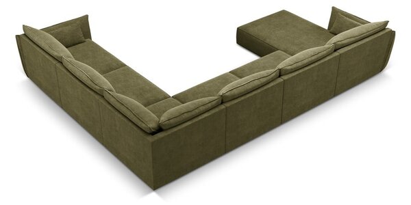Zelená rohová pohovka (pravý roh) Vanda – Mazzini Sofas