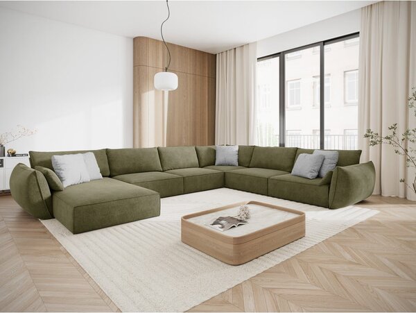 Zelená rohová pohovka (pravý roh) Vanda – Mazzini Sofas