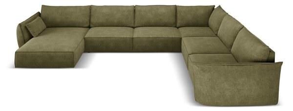 Zelená rohová pohovka (pravý roh) Vanda – Mazzini Sofas
