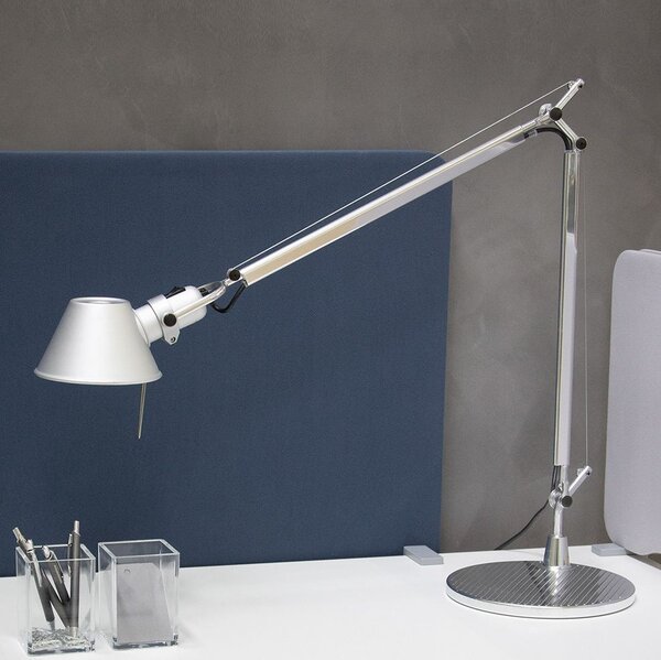 Artemide 27TOL Tolomeo Tavolo, hliníková stolní lampa s vypínačem, 1x10W LED E27, 78+64cm