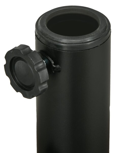 Podstavec pro slunečník Outsunny kulatý pro tyče Ø38/48 mm plnitelný 22 kg vody a 29 kg písku s ratanovým designem Ø51x36 cm Černý | Aosom