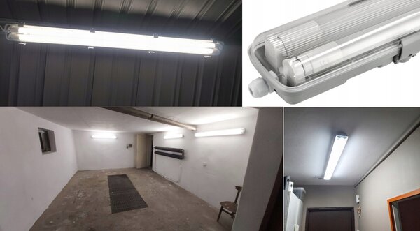 Hermetické LED svítidlo 120cm lampa + 2x trubice 6000K