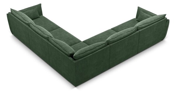 Tmavě zelená rohová pohovka (variabilní) Vanda – Mazzini Sofas