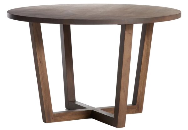 Kave Home Ořechový jídelní stůl Nahla ⌀120 cm