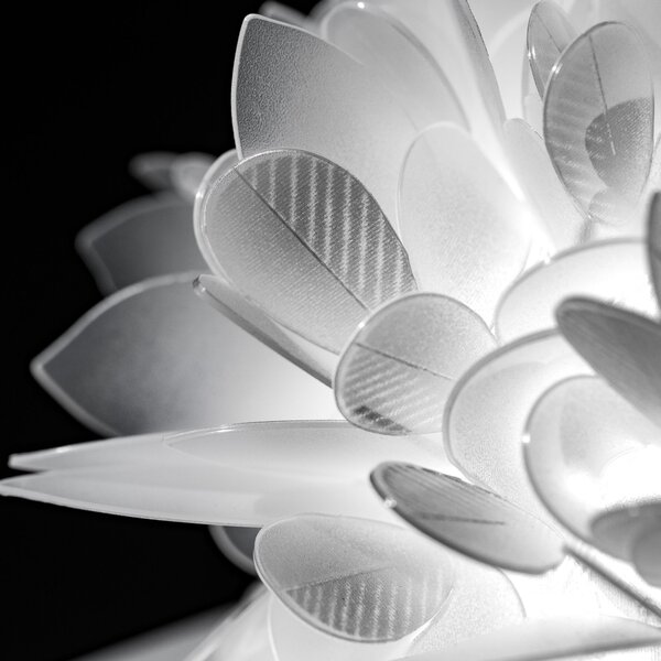 SLAMP VELSL00FLG01R00000EU Veli Foliage Large, závěsné designové svítidlo s červeným kabelem, 4x12W E27, prům. 55cm