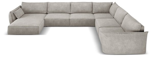 Světle šedá rohová pohovka (pravý roh) Vanda – Mazzini Sofas