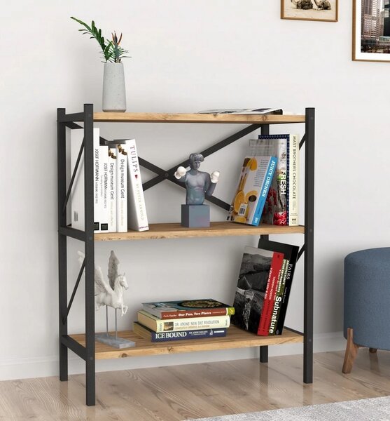 Regál VerDesign 66 cm x 85 cm x 34 cm světlé dřevo