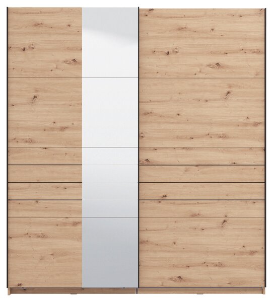 SKŘÍŇ S POSOUVACÍMI DVEŘMI, dub artisan, 195/217,5/61 cm Xora - Šatní skříně