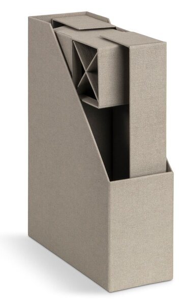 Kartonové organizéry v sadě 4 ks Hugo Canvas Paper Laminate – Bigso