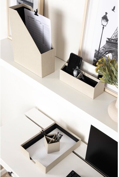Kartonové organizéry v sadě 4 ks Hugo Canvas Paper Laminate – Bigso