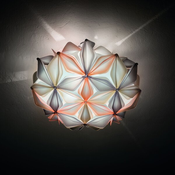 SLAMP LAVCM00ORG00000000EU La Vie medium, ambrové designové svítidlo, 2x12W LED E27, prům. 50cm