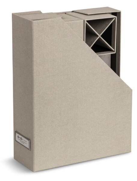 Kartonové organizéry v sadě 4 ks Hugo Canvas Paper Laminate – Bigso