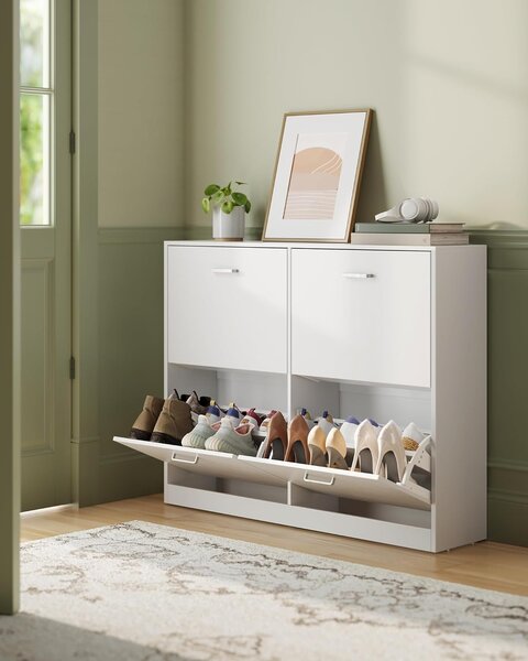 SONGMICS Výklopný botník Vasagle Klein 105,5 cm bílý